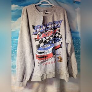 Busch Light NWT Graphic Sweatshirt‎ Mens Size 3X Racing